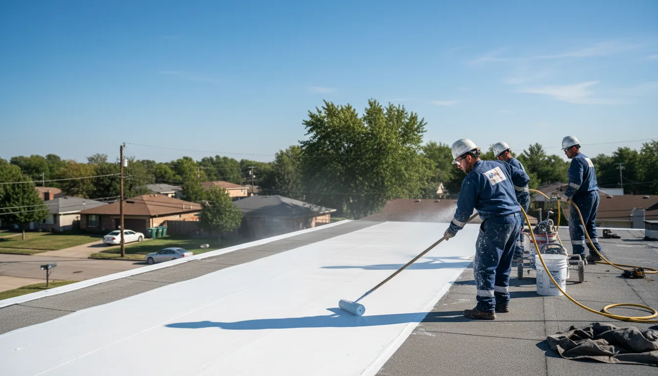 Commercial roof coating in Meredith, CO near me